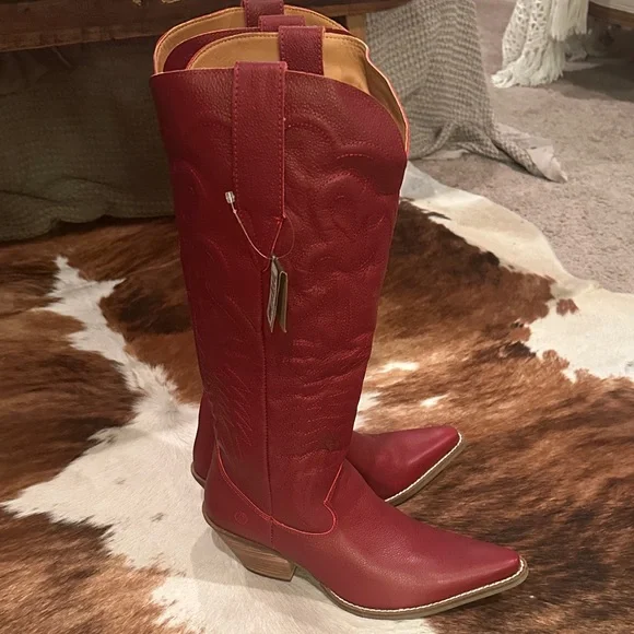 Dingo Red Heeled Cowboy Boots size 10 - Picture 5 of 7